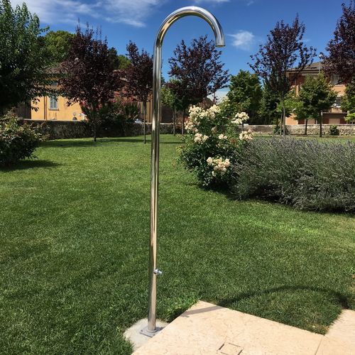 Doccia da giardino per piscina - CM4600L - Ama Luxury Shower - in acciaio inossidabile spazzolato / per uso residenziale