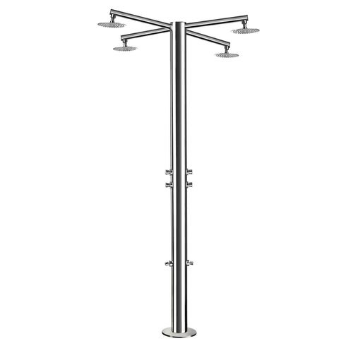 Doccia da giardino per piscina - NE1500L - Ama Luxury Shower - in acciaio inossidabile / per uso residenziale