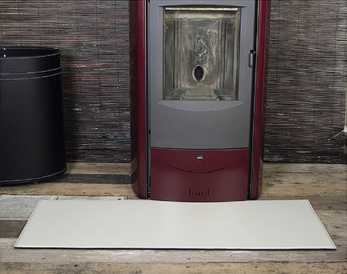 Tappetino per caminetto a tinta unita - RUGS T 120 - Julia - in pelle / rettangolare