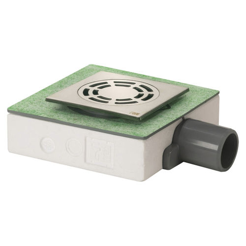Piletta in ABS - 2755.401.8 - OMP TEA - in acciaio / per stanza da bagno / quadrata