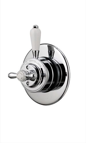 Set doccia da parete - AQUATIQUE THERMO CHROME - aqualisa - classico / termostatico / con soffione regolabile