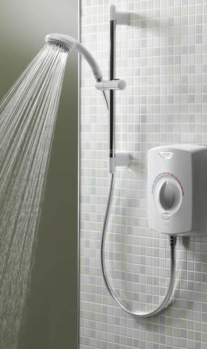 Set doccia da parete - AQUASTYLE ELECTRIC : ASE10521 - aqualisa - contemporaneo / termostatico / con soffione regolabile