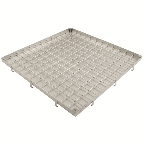 Chiusino in acciaio inossidabile - 792.100.100 - blucher france - quadrato / prefabbricato