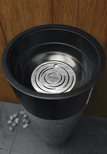 Lavabo autoportante - RAJA II - Dharma Bati Bali ,PT - in pietra naturale / rotondo / senza foro