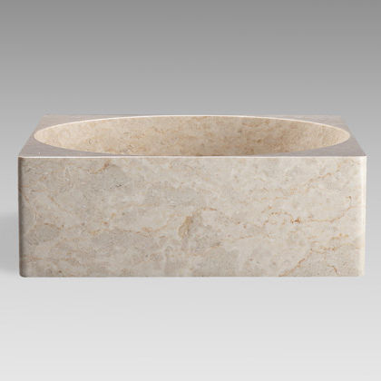 Lavabo da appoggio - GANDI - Dharma Bati Bali ,PT - in pietra naturale / quadrato / contemporaneo