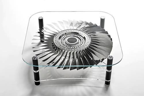 Tavolino basso in parti d'aereo - AIR-TAV0165 FURNITURE MADE FROM AIRPLANE PARTS - Arteinmotion - design / in carbonio / in PMMA