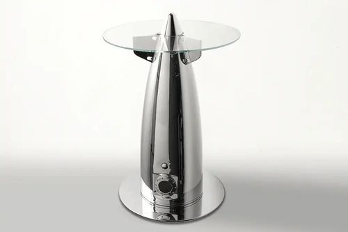 Tavolo alto Aeronautico - AIR-TAV0163 AIRPLANE - Arteinmotion - design originale / in alluminio / in metallo lucido