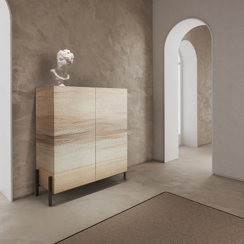 Credenza alta - CR-1A-PH-3M - Momenti - contemporanea / in MDF / in resina