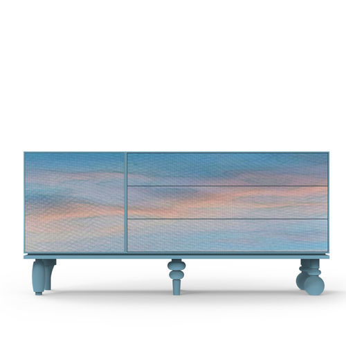 Credenza contemporanea - CB-1811 + BB-180 + FT-1 + FT-2 + FT-5 + FT-4 + N° 2 FT-6 - Momenti - in MDF / in resina / in fibra di vetro