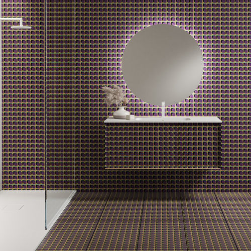 Mobile lavabo sospeso - brida - Momenti - in MDF / in marmo / in resina