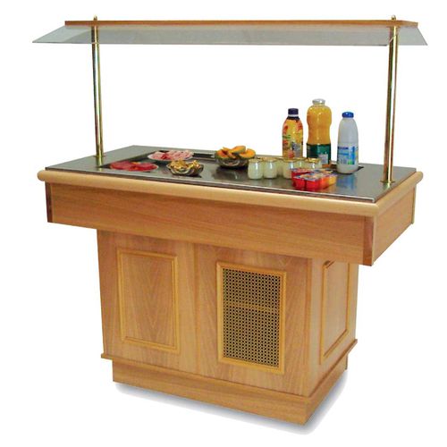 Buffet refrigerato centralizzato - KALOMA : 700 - SERVIZIAL - con ruota / per ristorante