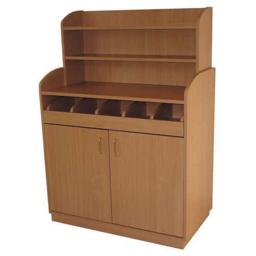 Credenza con alzata classica - URANUS : 704 - SERVIZIAL - in legno / contract