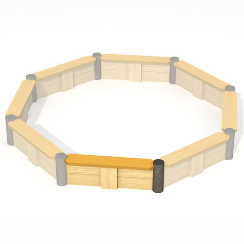 Vasca di sabbia per parco giochi - MAIA - HAGS Aneby AB - in legno