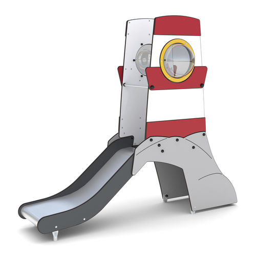 Scivolo dritto - PORTLAND - HAGS Aneby AB - per parco giochi / in acciaio inossidabile / in polietilene