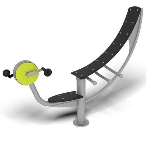 Cyclette semiorizzontale - TRINITY CYCLE  - HAGS Aneby AB - da esterno / per spazi pubblici / per percorso vita