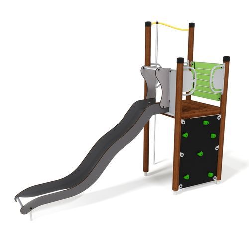 Struttura ludica per parco giochi - UNIPLAY ESSENTIALS LUNA  - HAGS Aneby AB - in legno / in acciaio / in HPL