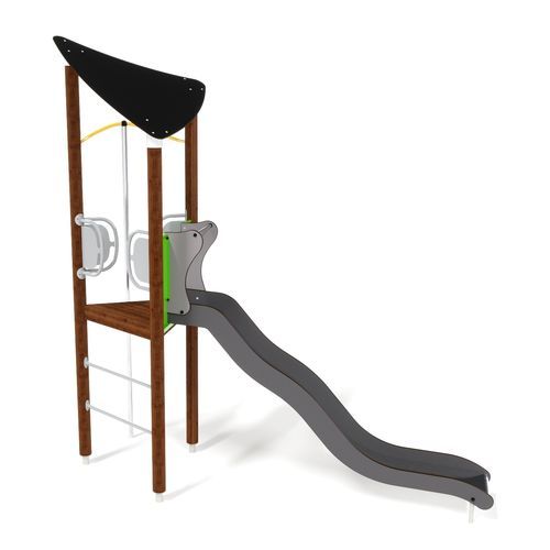 Scivolo dritto - UNIPLAY ESSENTIALS LEDA  - HAGS Aneby AB - per parco giochi / in legno / in HPL