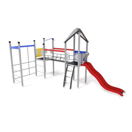 Struttura ludica per parco giochi - UNIPLAY ESSENTIALS SINOPE  - HAGS Aneby AB - in legno / in HPL / in corda