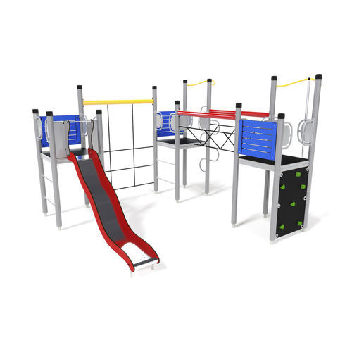Struttura ludica per parco giochi - UNIPLAY ESSENTIALS SYCORAX  - HAGS Aneby AB - in legno / in HPL / in corda