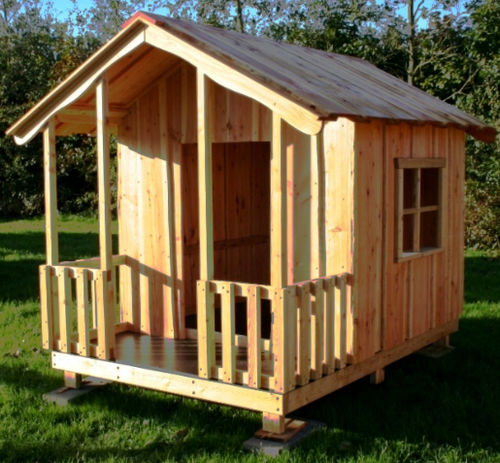 Casetta da gioco per parco giochi - SIM - HAGS Aneby AB - a tenuta stagna / a pavimento / in legno