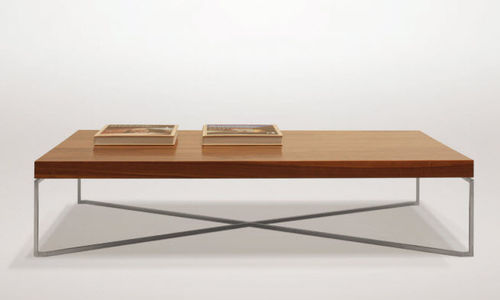 Tavolino basso contemporaneo - STUDIO - VIOSKI - in legno / in metallo / rettangolare