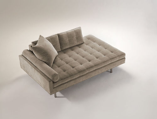 Dormeuse contemporanea - CHICAGO LOUNGE DOUBLE BACK - VIOSKI - in tessuto