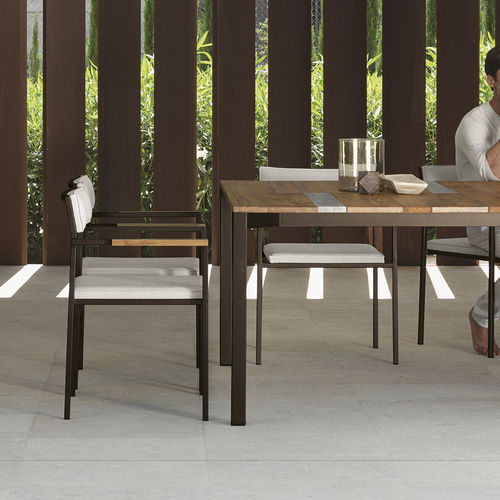 Sedia contemporanea - CASILDA - TALENTI - da esterno / in tessuto / in marmo