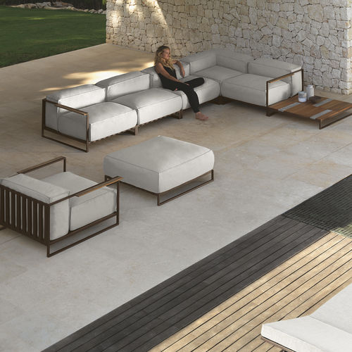 Divano modulare - CASILDA - TALENTI - d'angolo / contemporaneo / da giardino