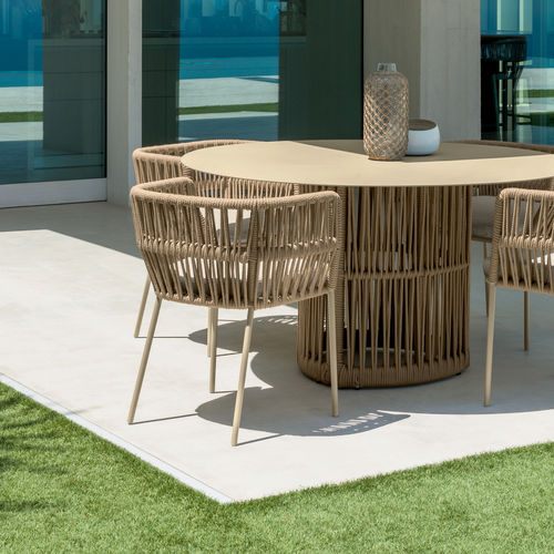 Sedia da pranzo contemporanea - CLIFF - TALENTI - da interno / da esterno / in tessuto