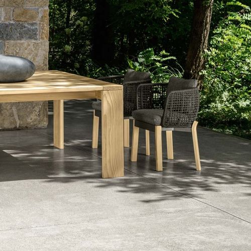 Sedia da pranzo contemporanea - ARGO - TALENTI - da interno / da giardino / in tessuto