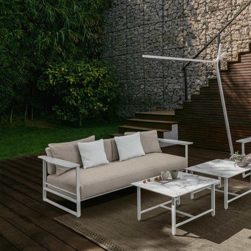 Divano contemporaneo - RIVIERA - TALENTI - da giardino / in tessuto / a slitta