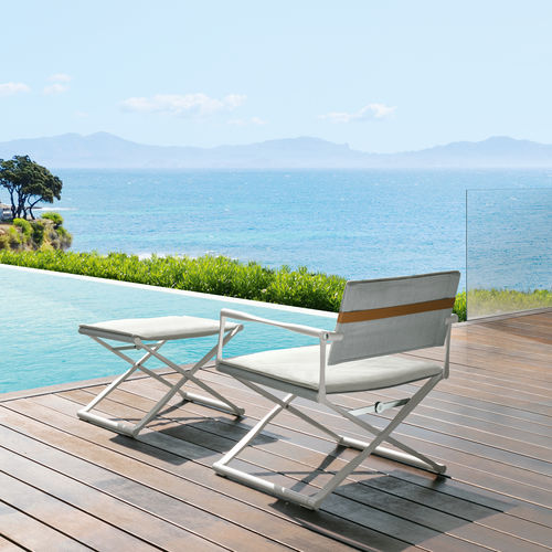 Poltrona contemporanea - RIVIERA - TALENTI - in tessuto / in alluminio / fatta a mano