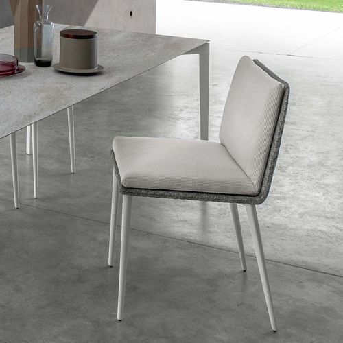 Sedia da pranzo contemporanea - LEAF - TALENTI - da interno / da giardino / in tessuto