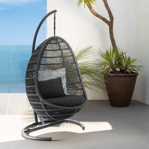 Poltrona design originale - PANAMA - TALENTI - in tessuto / in alluminio / in corda