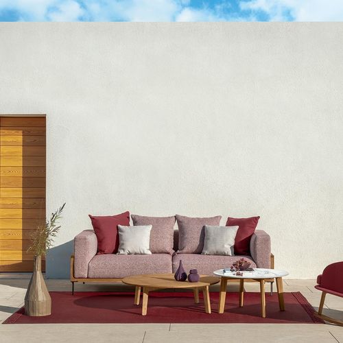Divano contemporaneo - CLEOSOFT - TALENTI - da giardino / in tessuto / per cuscini
