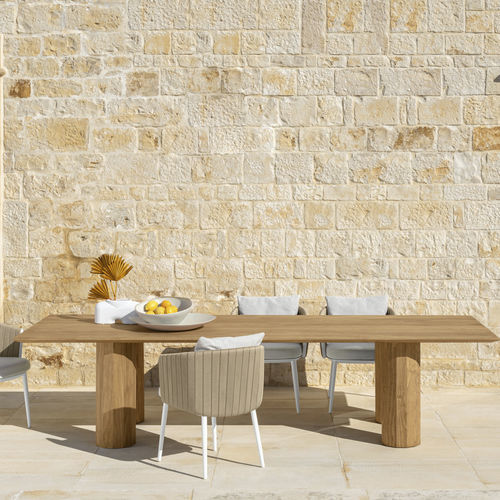 Tavolo da pranzo contemporaneo - SALINAS - TALENTI - in legno / con supporto in legno / rettangolare