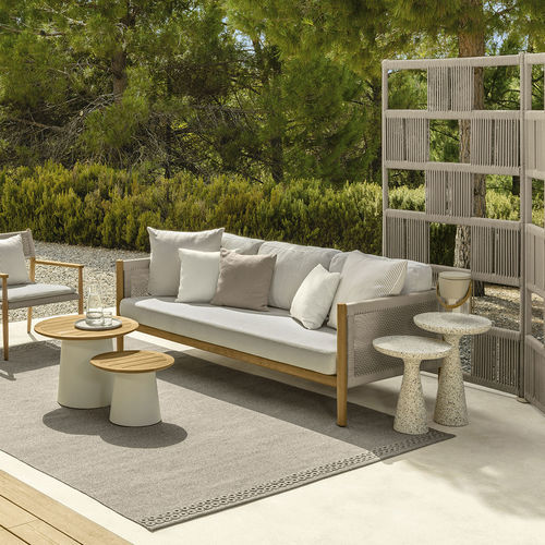 Divano d'angolo - DOLCEVITA  - TALENTI - contemporaneo / da giardino / in tessuto
