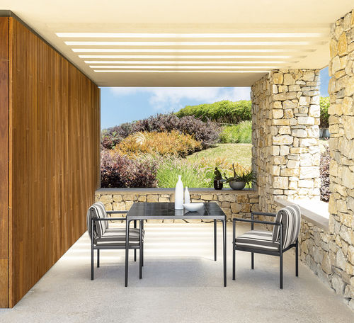 Sedia da pranzo contemporanea - NALU - TALENTI - da interno / da esterno / in tessuto