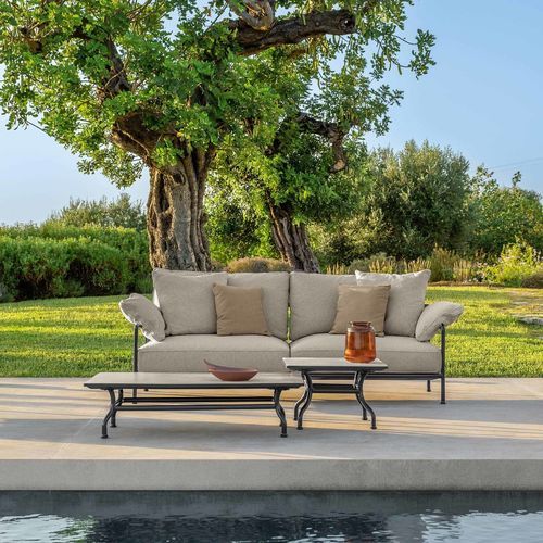 Divano contemporaneo - CAPRI - TALENTI - da sala / per terrazza / in alluminio