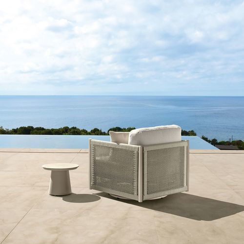 Poltrona contemporanea - DOLCEVITA//ALU - TALENTI - in tessuto / in alluminio / con rivestimento rimovibile