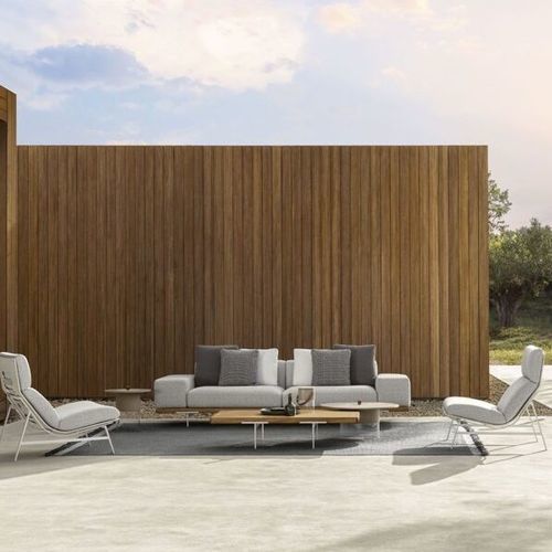 Divano contemporaneo - ALLURE - TALENTI - da esterno / in tessuto / con rivestimento rimovibile