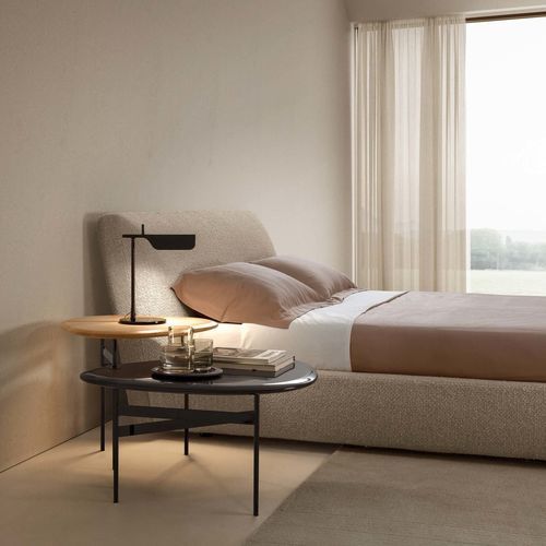 Letto a due posti - TAMASHI - TALENTI - contemporaneo / con testiera / con testiera imbottita