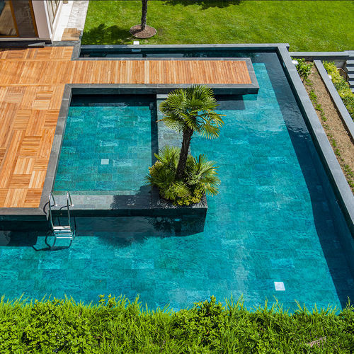 Piastrella in porcellana - VERDE GUATEMALA - Serapool - da interno / per piscina / da pavimento