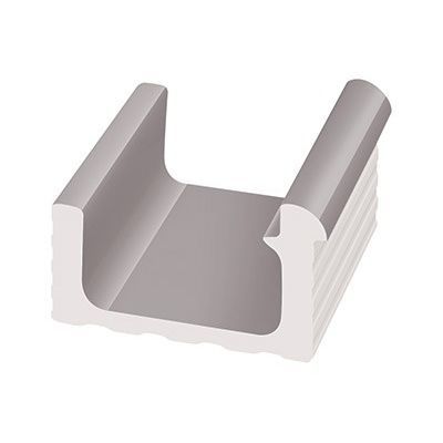 Canaletta per piscina - KP109.1 - Serapool - grigia / ad angolo