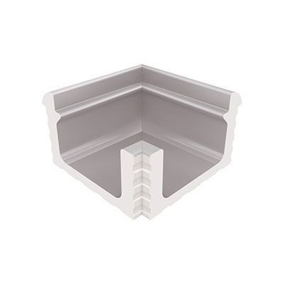 Canaletta per piscina - KP149.1 - Serapool - grigia / ad angolo