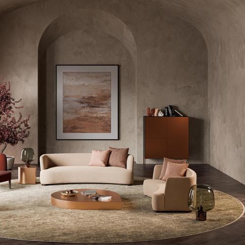 Divano design - GRAND FOLIE - Mazzoli Design - da sala / in pelle / in schiuma di poliuretano