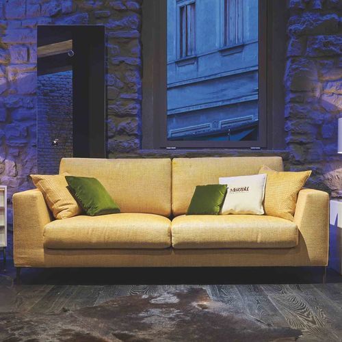 Divano in stile - FRED - Mazzoli Design - da sala / in tessuto / in cotone