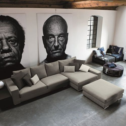 Divano contemporaneo - MAXIME - Mazzoli Design - modulare / d'angolo / in tessuto