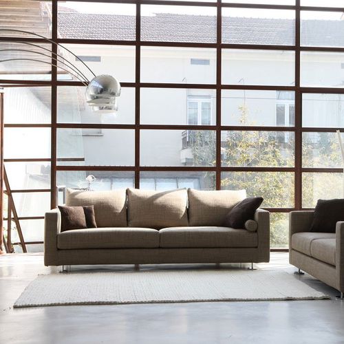 Divano contemporaneo - MANHATTAN - Mazzoli Design - da sala / in tessuto / in pelle