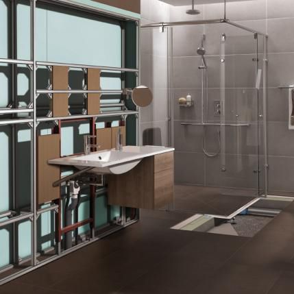 Modulo prefabbricato per stanza da bagno - TECEPROFIL - TECE